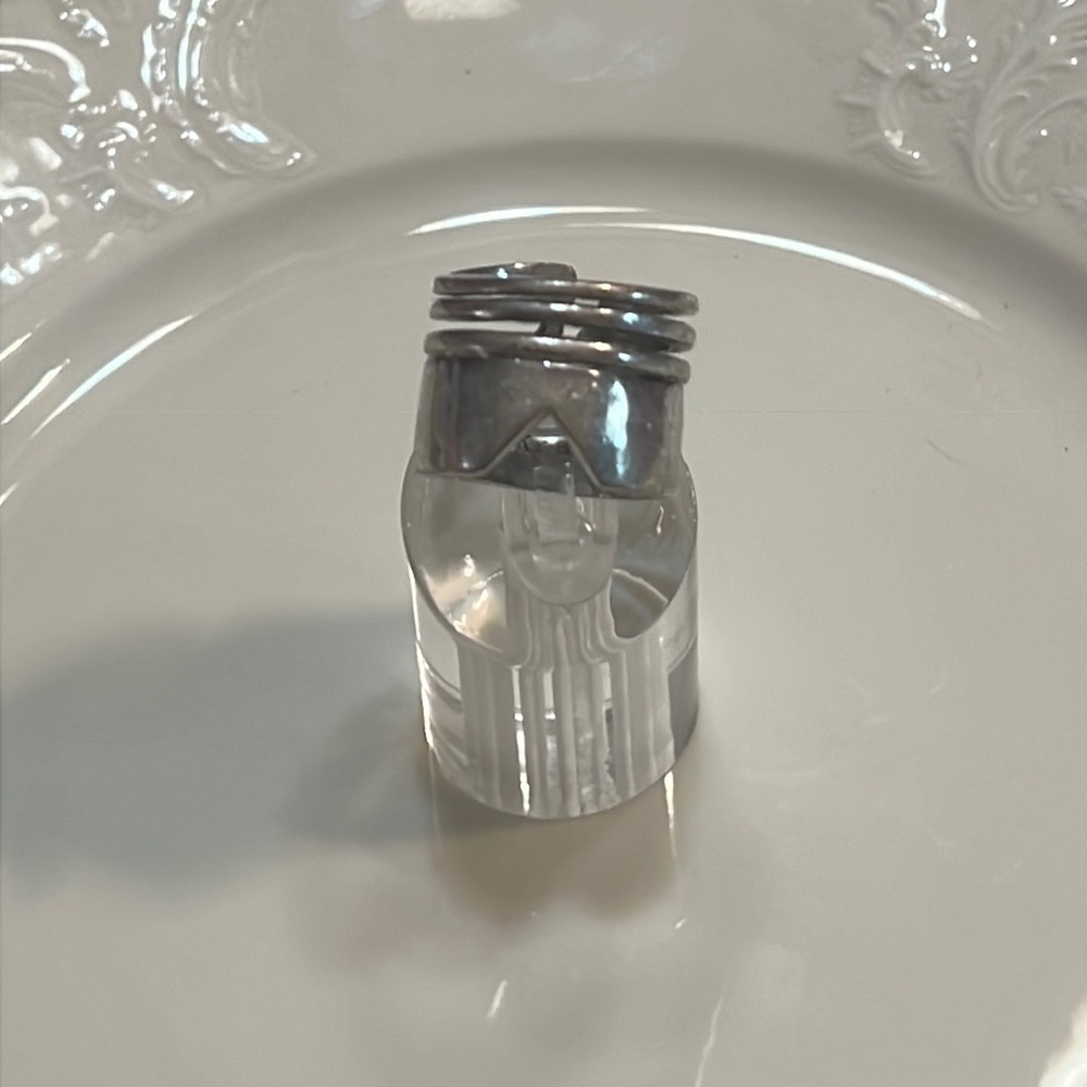 Lucky Brand Thick Notch Ring Sz 7 EUC